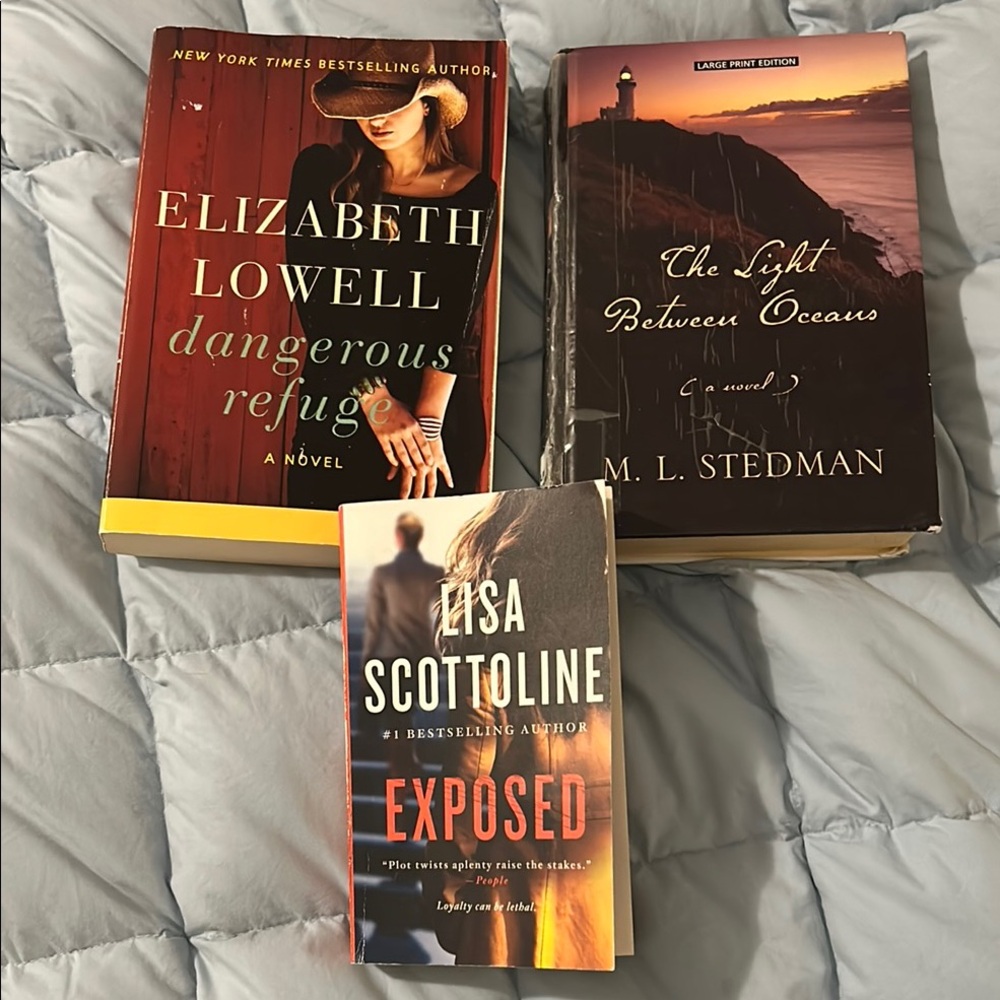 Book Trio: Lowell, Stedman, Scottoline